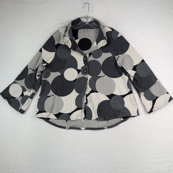 bryn Walker Tops - Bryn Walker Oversized Tunic Button Down polka dot Relaxed Artsy black XS boxy